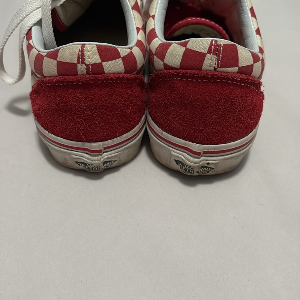 VANS red checker print shoes size: 7.5 - Picture 2 of 10